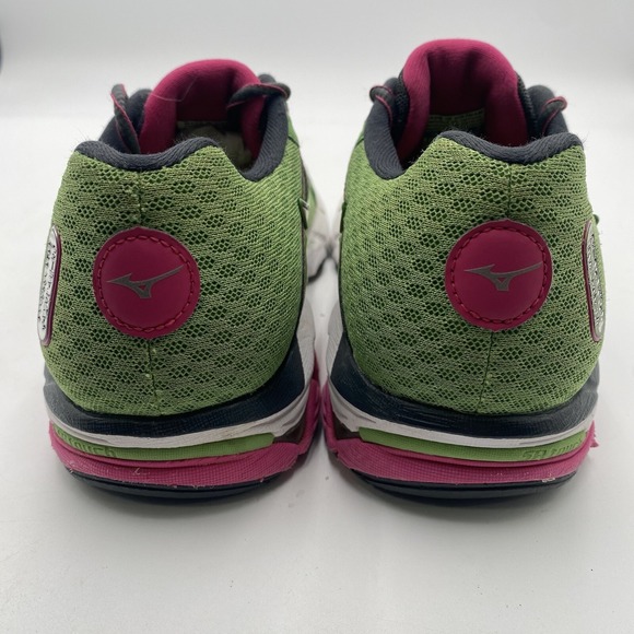 Mizuno Womens Wave Inspire 11 Running Shoes Green Pink J1GD154459 Women's Size 8 - Picture 7 of 14